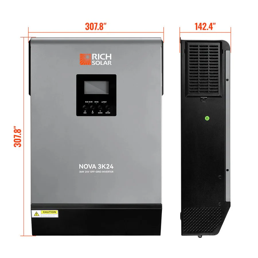 Rich Solar NOVA MAX 3K 3000W 24V Hybrid Solar Inverter - Image 7
