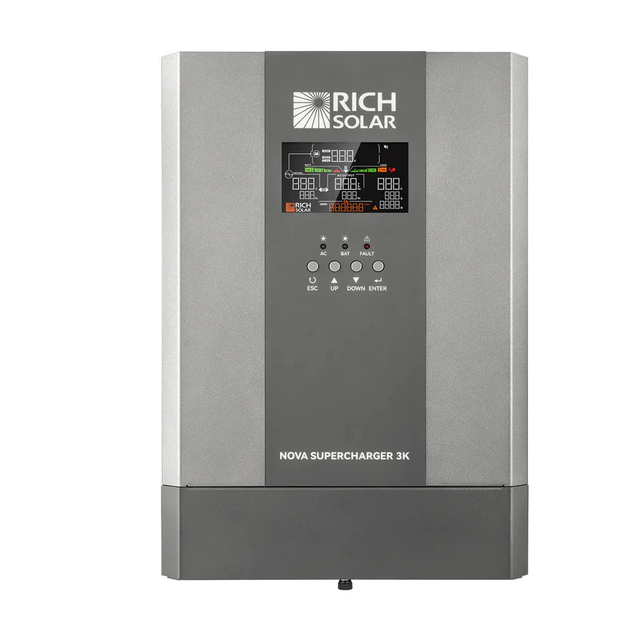 Rich Solar NOVA SUPERCHARGER 3K 3000W 12V Pure Sine Wave Inverter Charger - Image 6