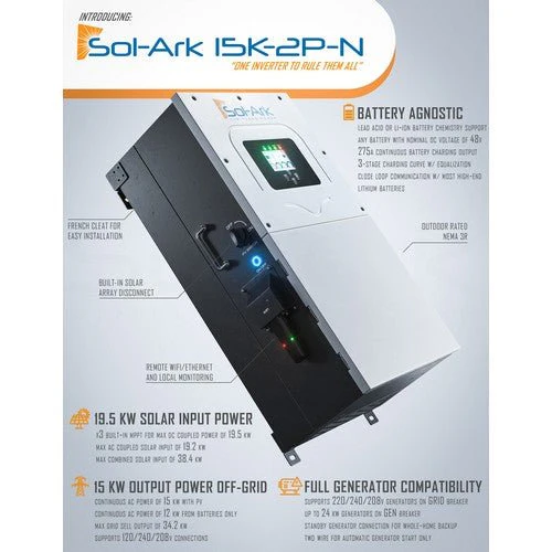 Sol-Ark 15kW Hybrid Inverter With EMP Hardening Kit - Image 7