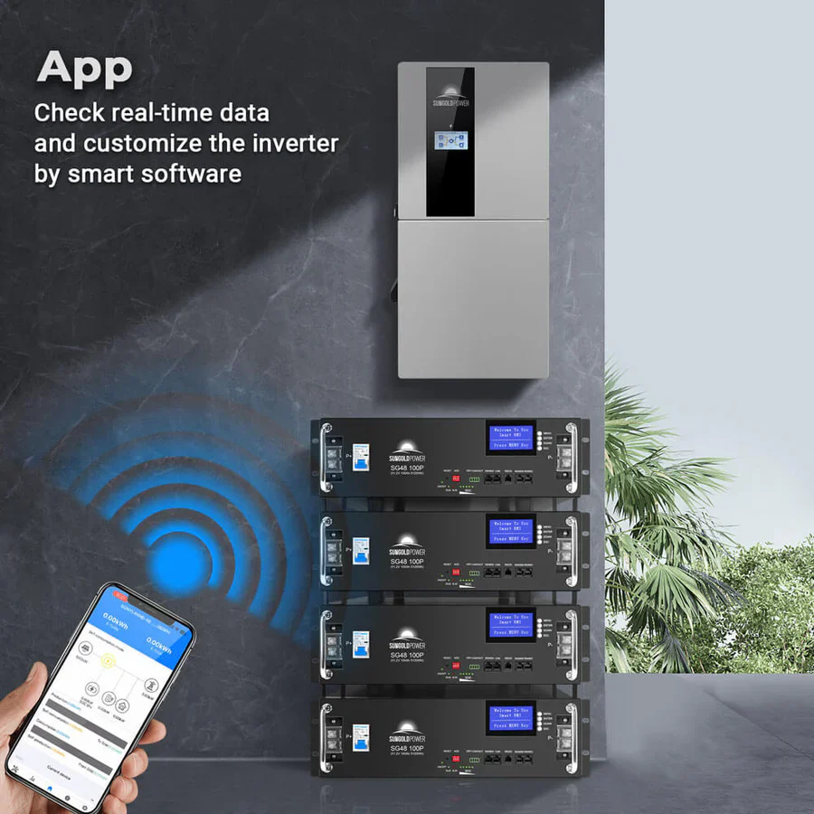 SunGoldPower 11.4kW 48V Split Phase Hybrid Solar Inverter - Image 5