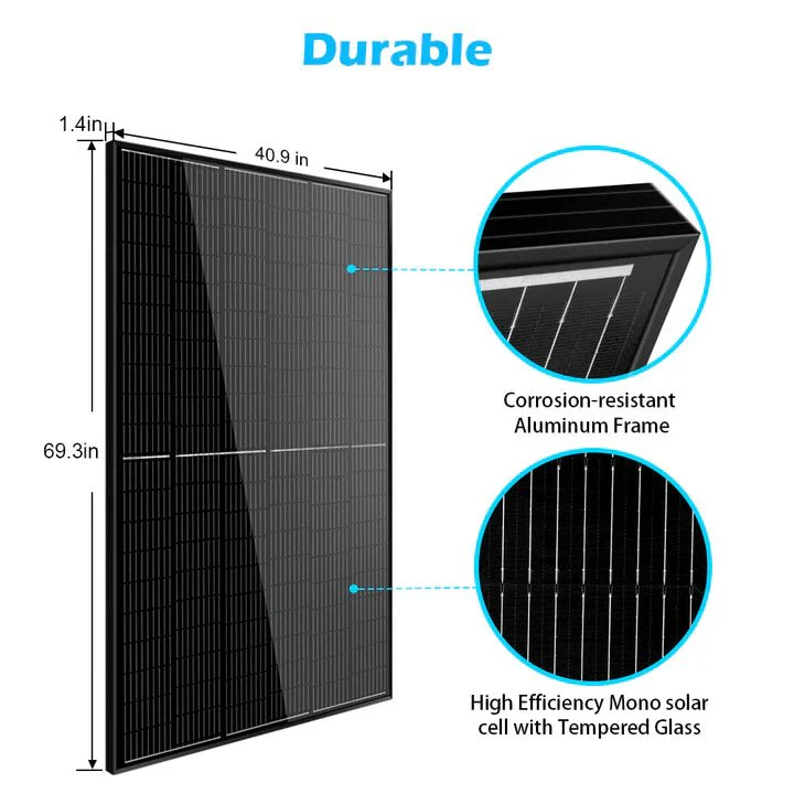SunGoldPower 370W Monocrystalline Black PERC Solar Panel - Image 12