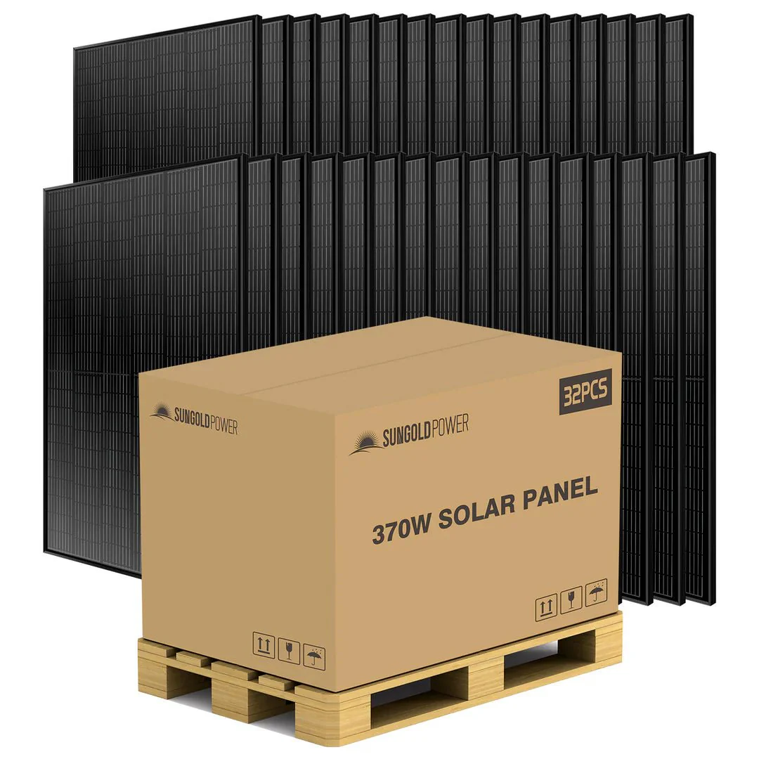 SunGoldPower 370W Monocrystalline Black PERC Solar Panel - Image 16
