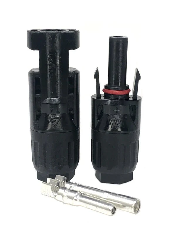 WindyNation 10 Gauge (AWG) Red Solar Panel Extension Cable Wire with Solar Connectors - Image 2